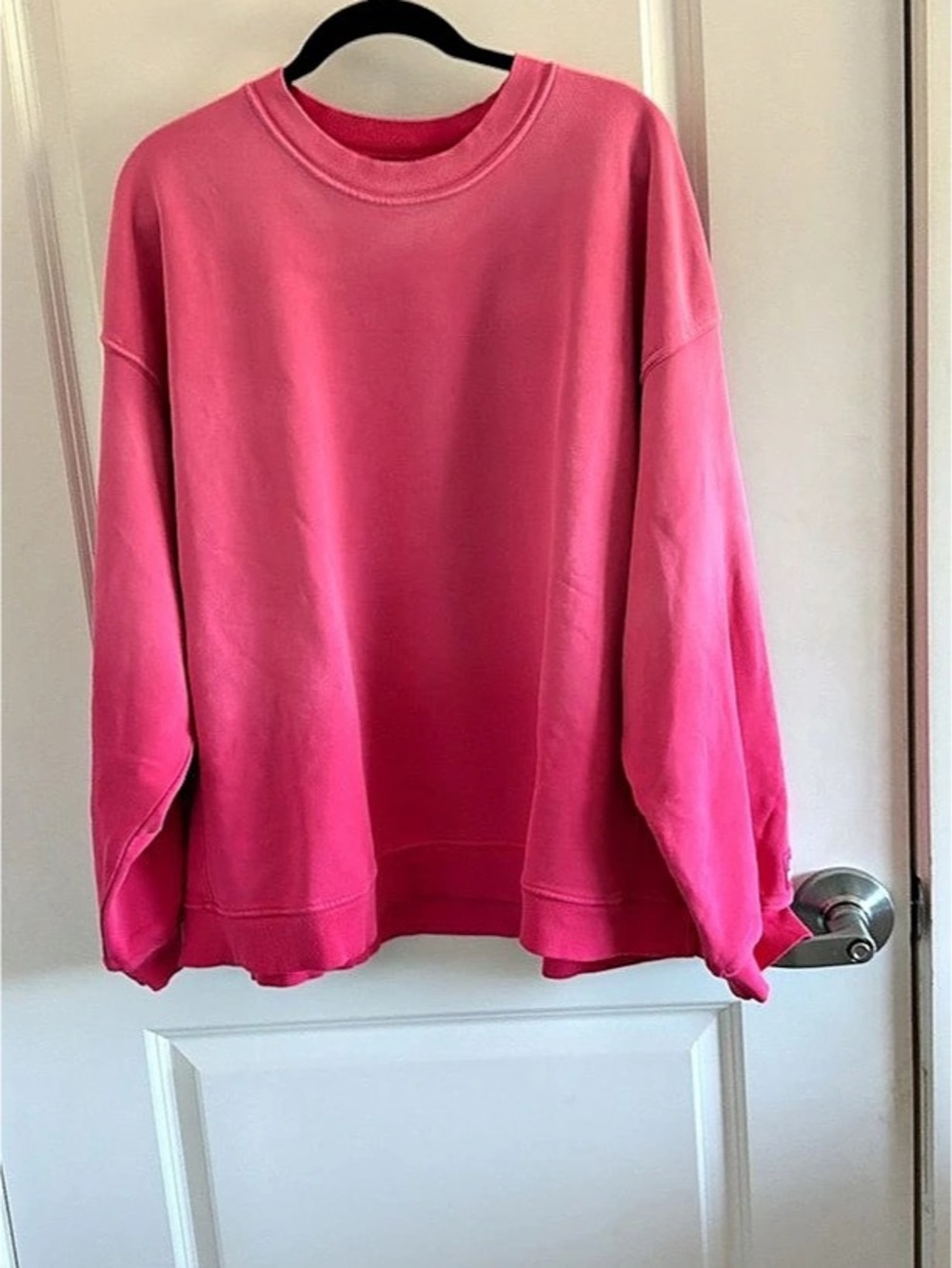 Daily Drills Oversized Crewneck Sweatshirt Pink